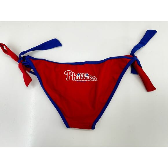 G-III Genuine Merchandise Womens Swimsuit Bikini Bottoms Size Large Phillies MLB - Picture 1 of 9